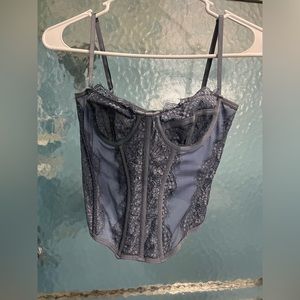 Urban Corset Top Periwinkle Size M